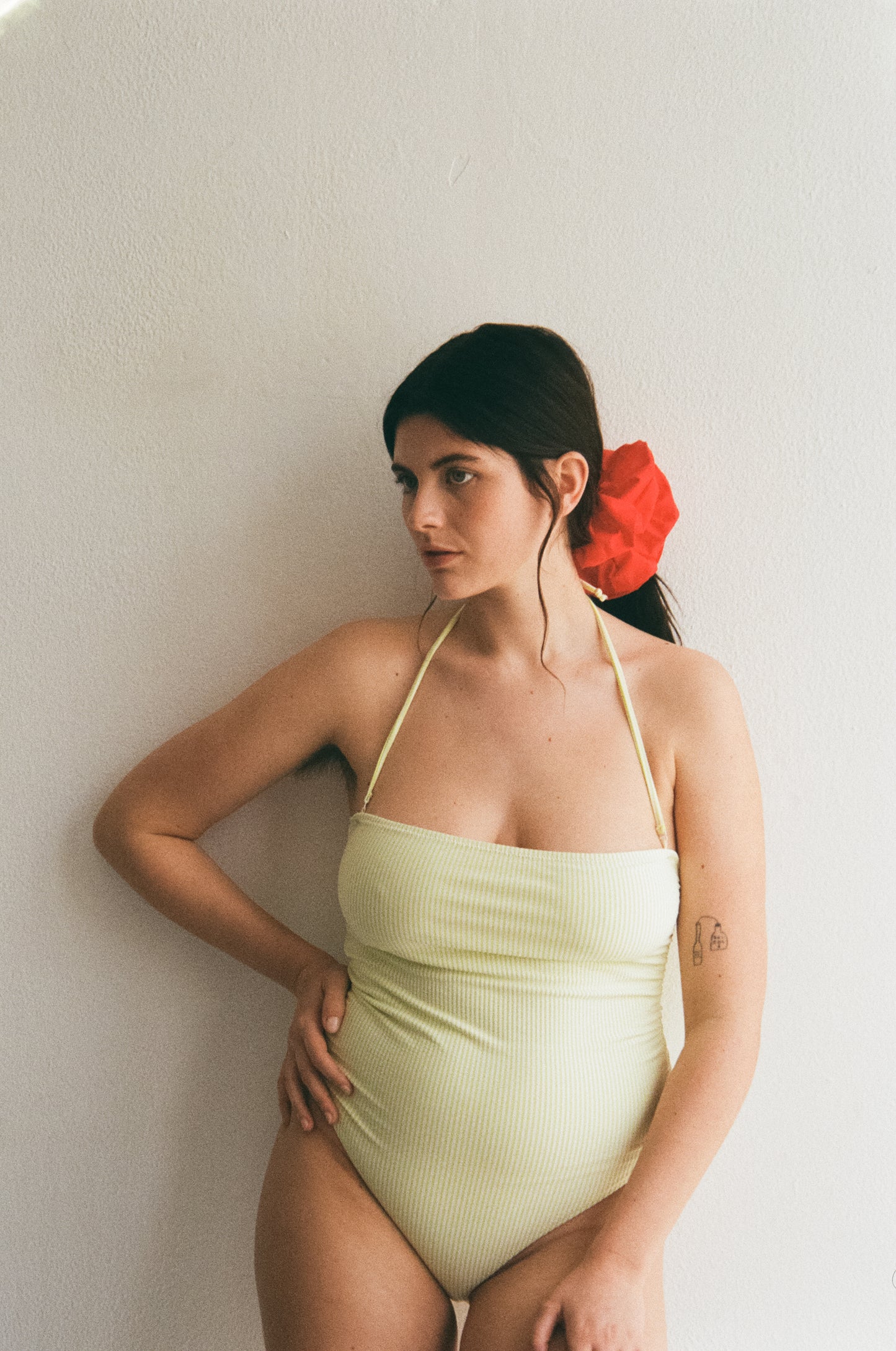 Rød scrunchie