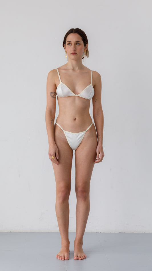Lily silk bra